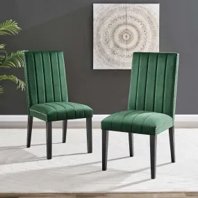 Catalyst Performance Velvet Dining Side Chairs - Set of 2 by Modway