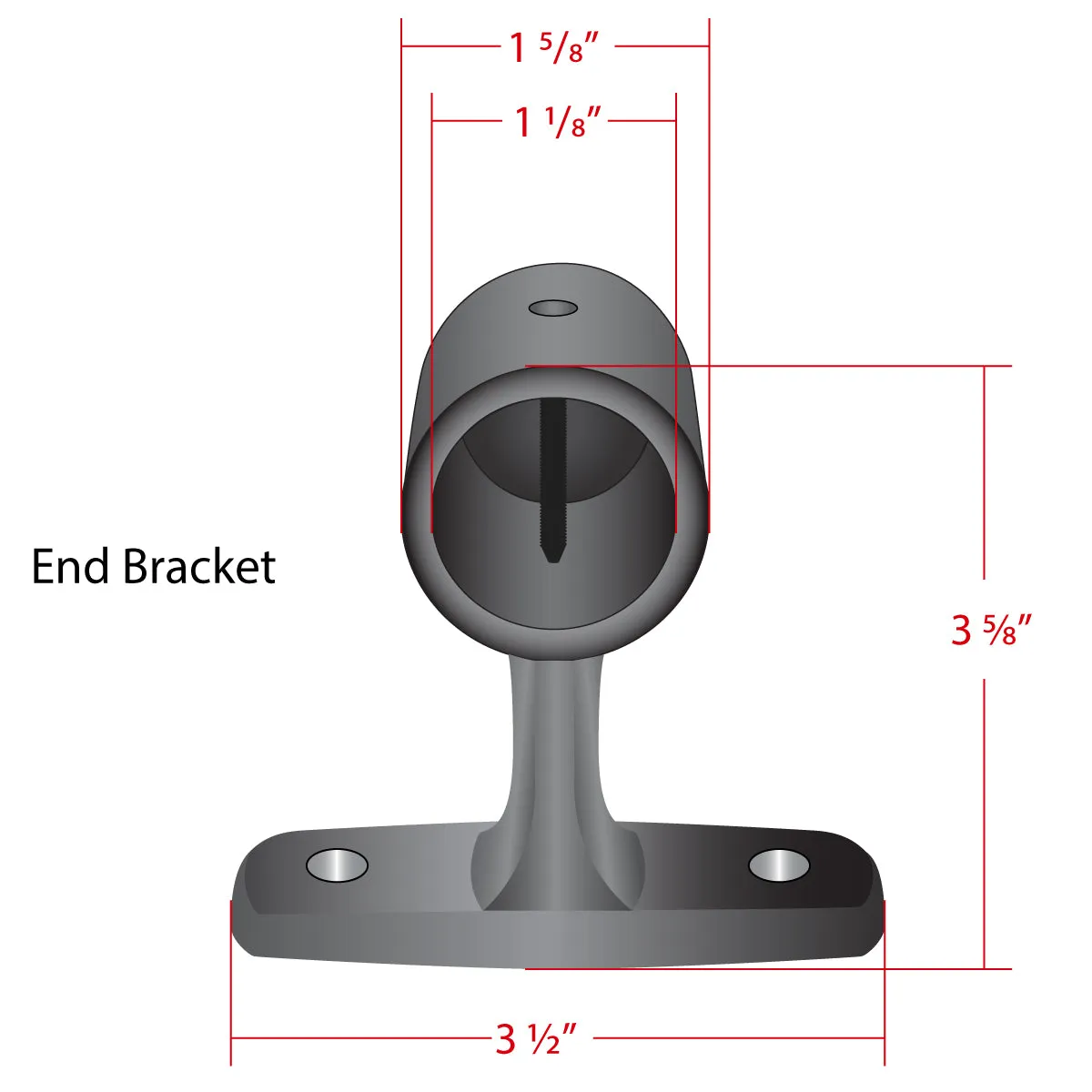 1" Classic Endcap Bracket