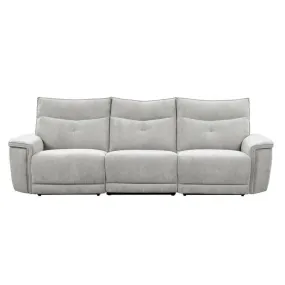 9509MGY-3PWH* - (3)Power Double Reclining Sofa with Power Headrests and USB Ports