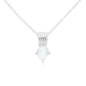 Amie Moonstone Silver Necklace