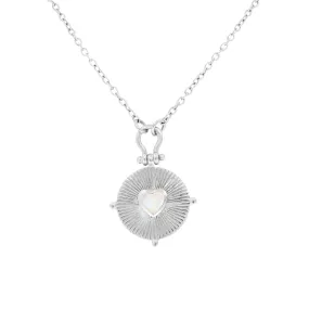 Amor Silver Moonstone Necklace