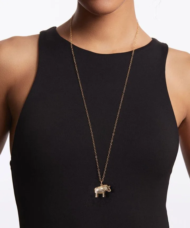 Anna Beck Elephant Charm Necklace - Gold