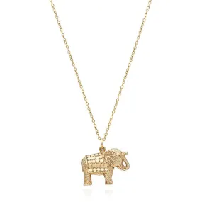 Anna Beck Elephant Charm Necklace - Gold