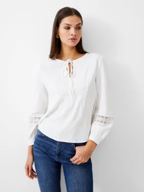 Boho Cheesecloth Long Sleeve Top