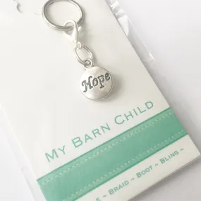 Bridle Charm: Inspirational ~ Hope (Round)