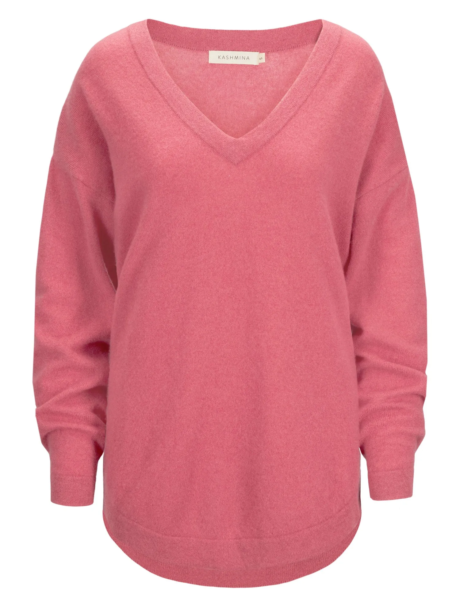 Cashmere sweater "Alva" - pink berry