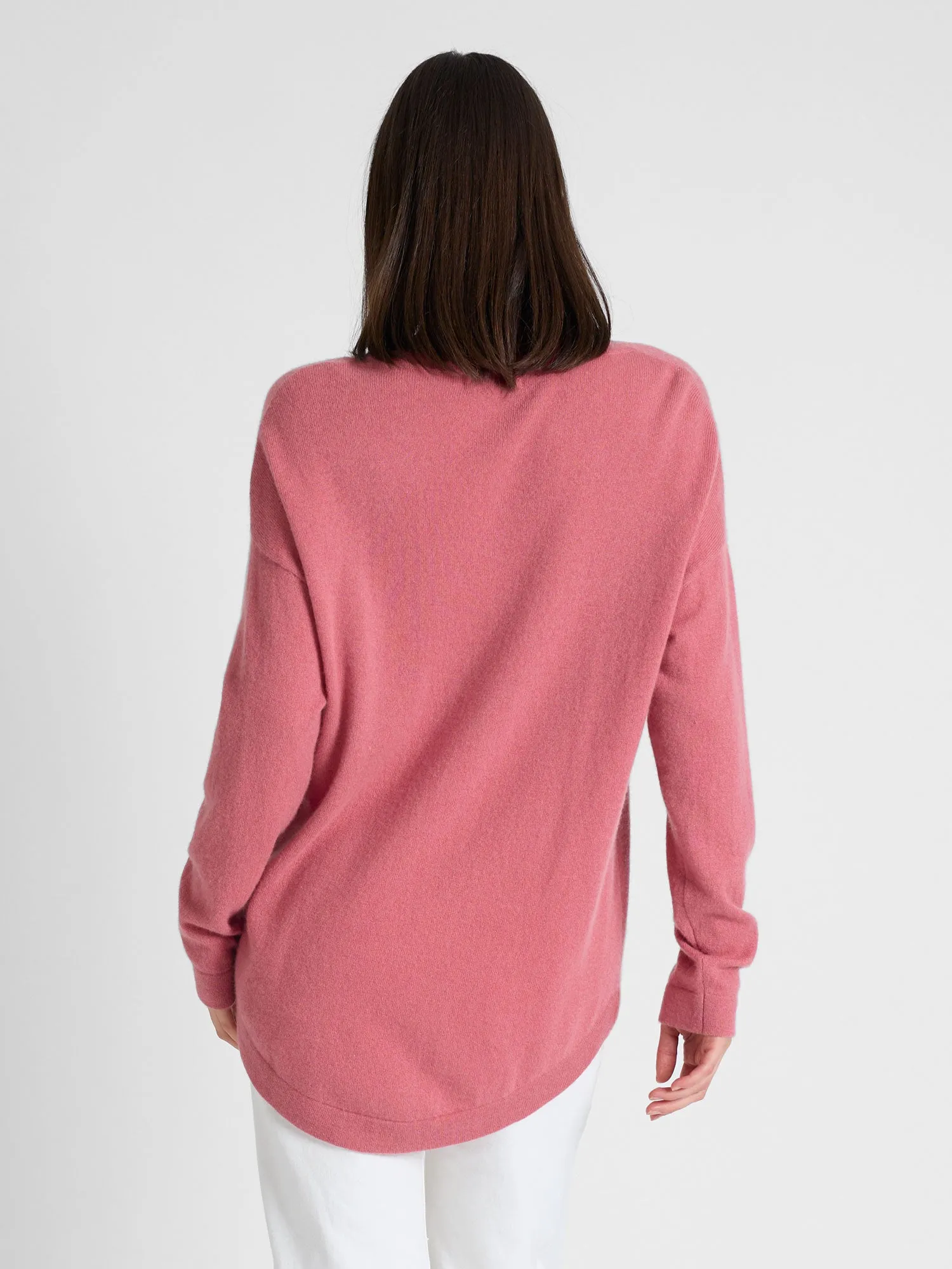 Cashmere sweater "Alva" - pink berry