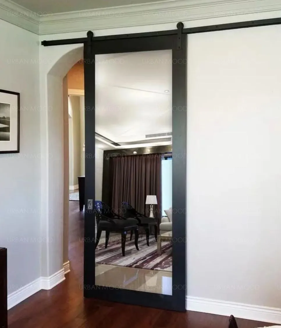 CHAD Rustic Sliding Mirror Door