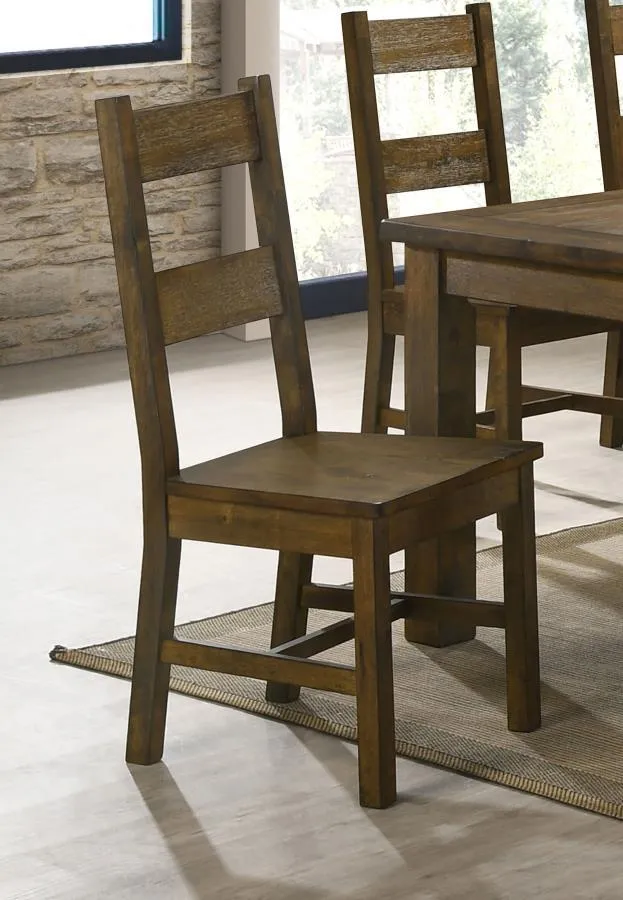 Coleman - Dining Side Chair (Set of 2) - Rustic Golden Brown