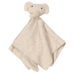 Cream Elephant Organic Baby Lovey Blanket