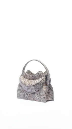 Dada Pedon Luna Grey Moonstone Zipper Micro Tote Bag