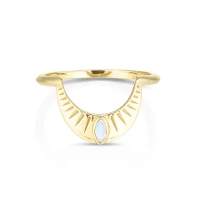 Dawn Gold Moonstone Halo