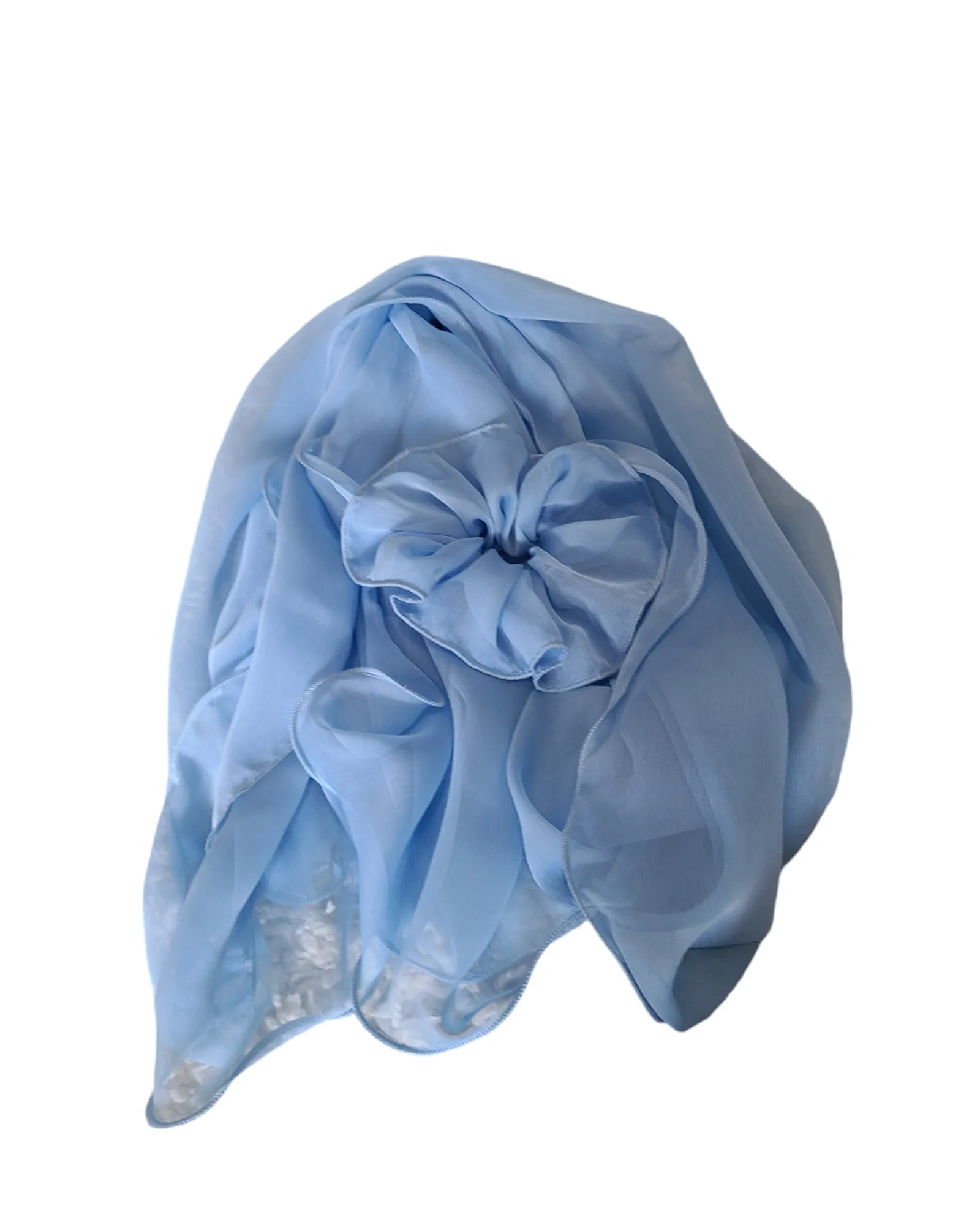 Elegant Solid Scarf With Ruffles