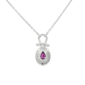 Esme Rhodolite Silver Necklace