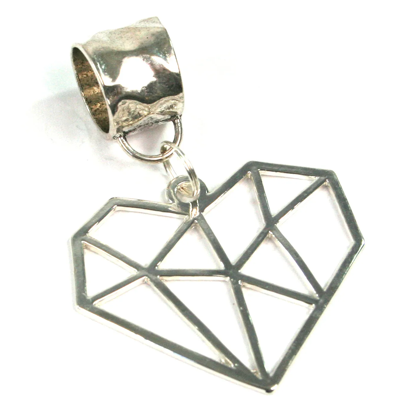 Geometric Heart Silhouette Scarf Jewellery