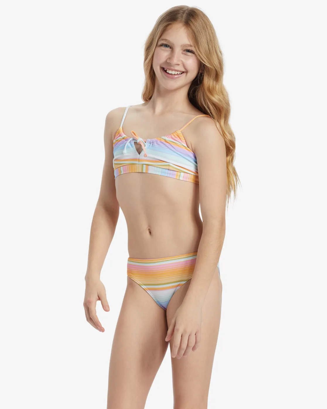 Girls Blissed Out Coco Bralette Set Bikini Set - Multi