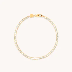 Gleam Bold Tennis Chain Bracelet in Gold