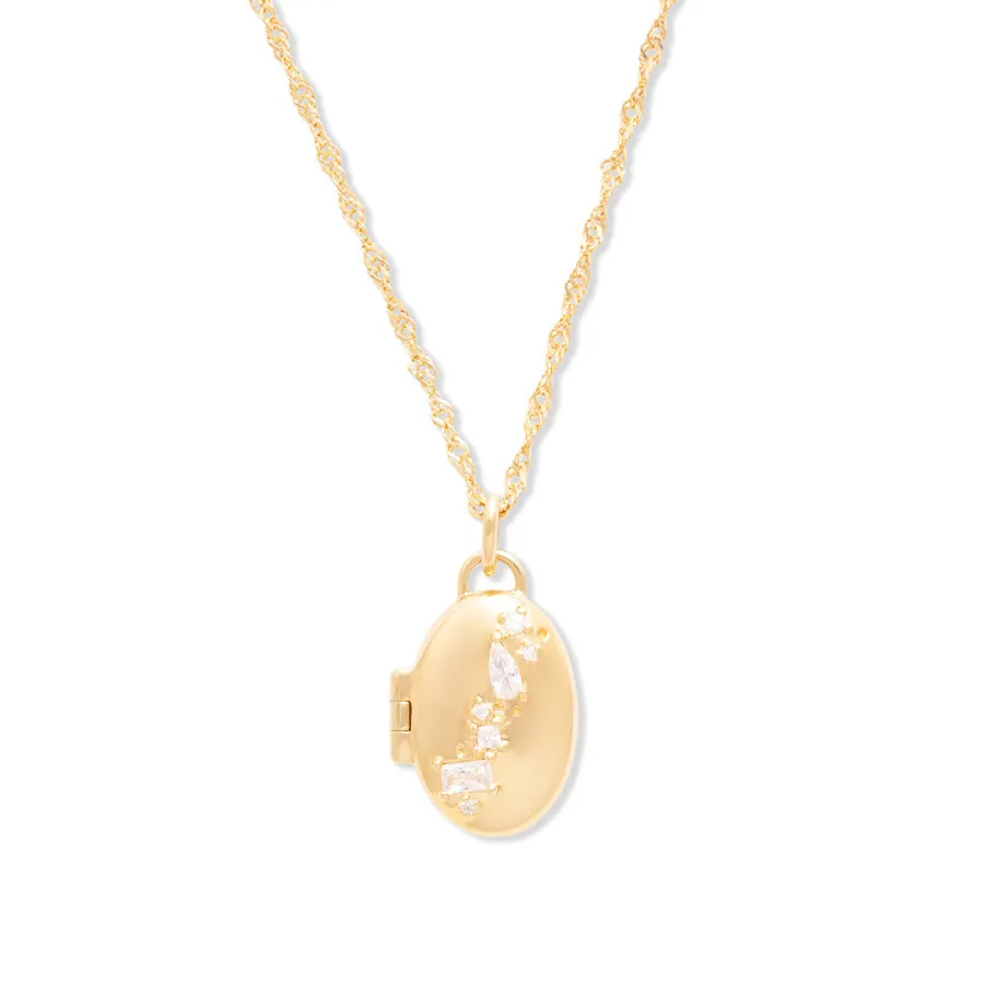 Glimmer Petite 14K Gold Vermeil Necklace