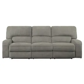 Homelegance Furniture Borneo Double Reclining Sofa in Mocha