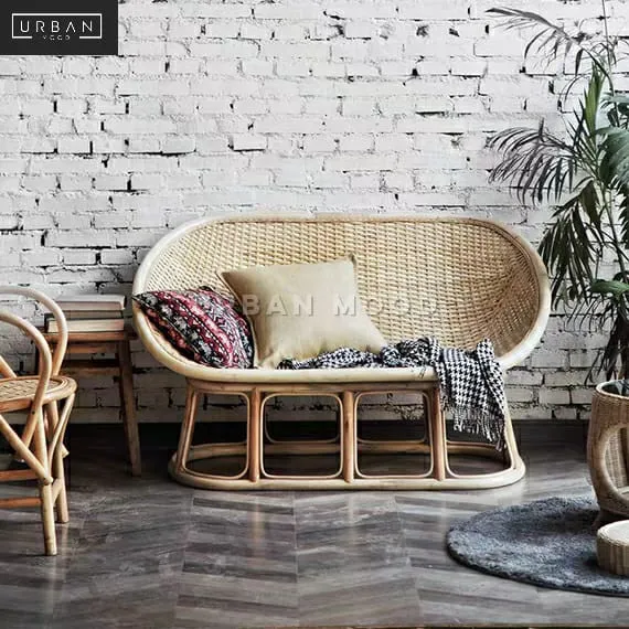 KOI Vintage Rattan Sofa