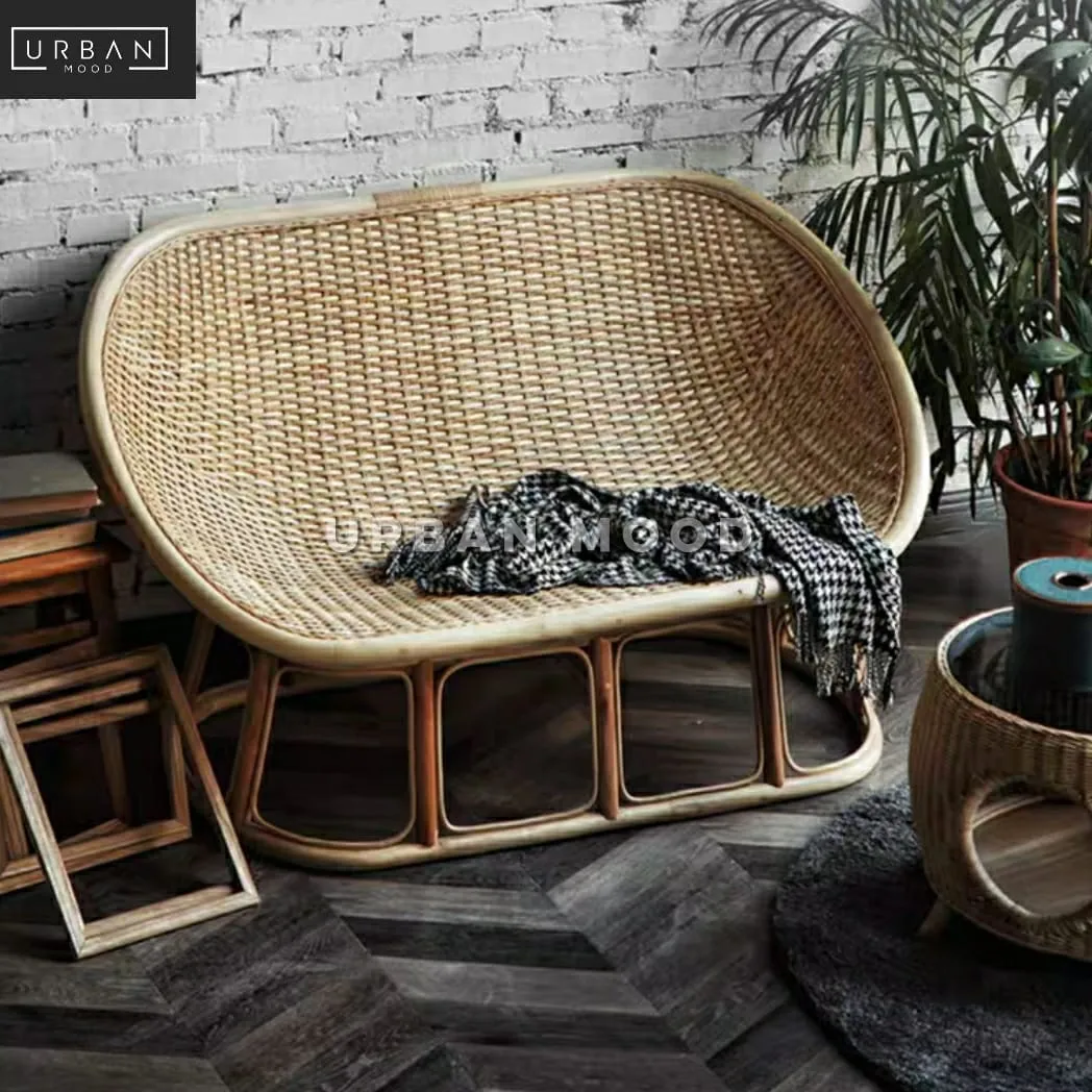 KOI Vintage Rattan Sofa