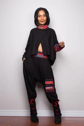 Matching outfit, Hill tribe pants and matching pullover poncho top