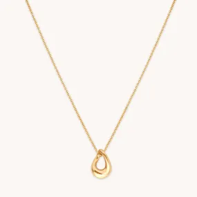 Molten Pendant Necklace in Gold