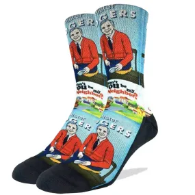 Mr. Rogers Neighborhood Socks Men's Active Fit Crew Sock