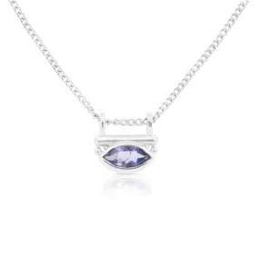 Nyra Iolite Silver Necklace