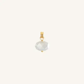 Opulent White Moonstone Charm - Stone of Hope