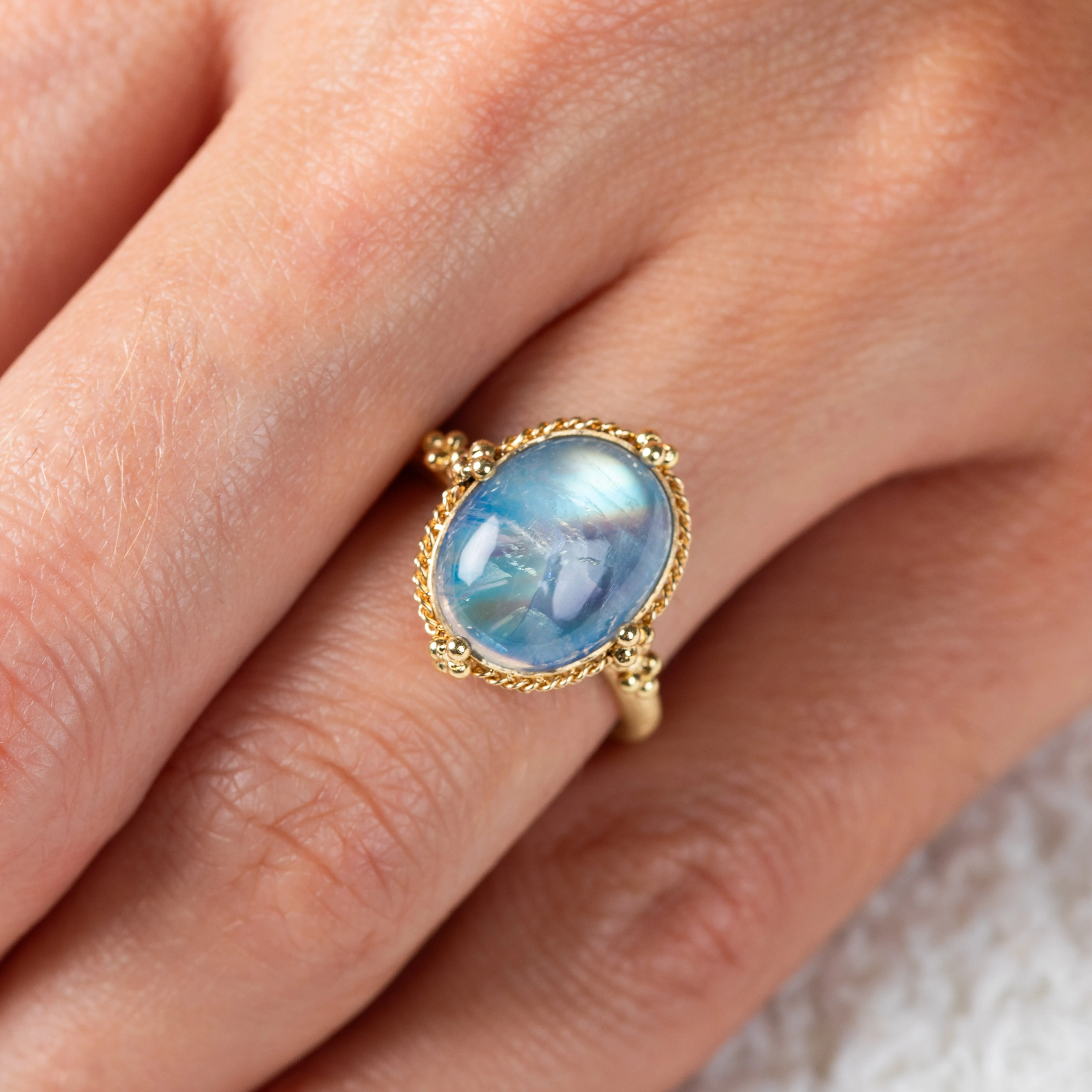 Oval Moonstone Ring