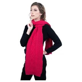 Scottish Cashmere Cable Knit Luxury Scarf