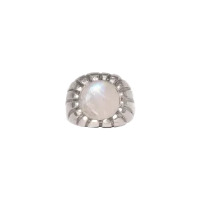 Silver Morella Ring with Moonstone