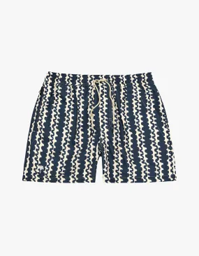 Swim Shorts - Blue Scribble