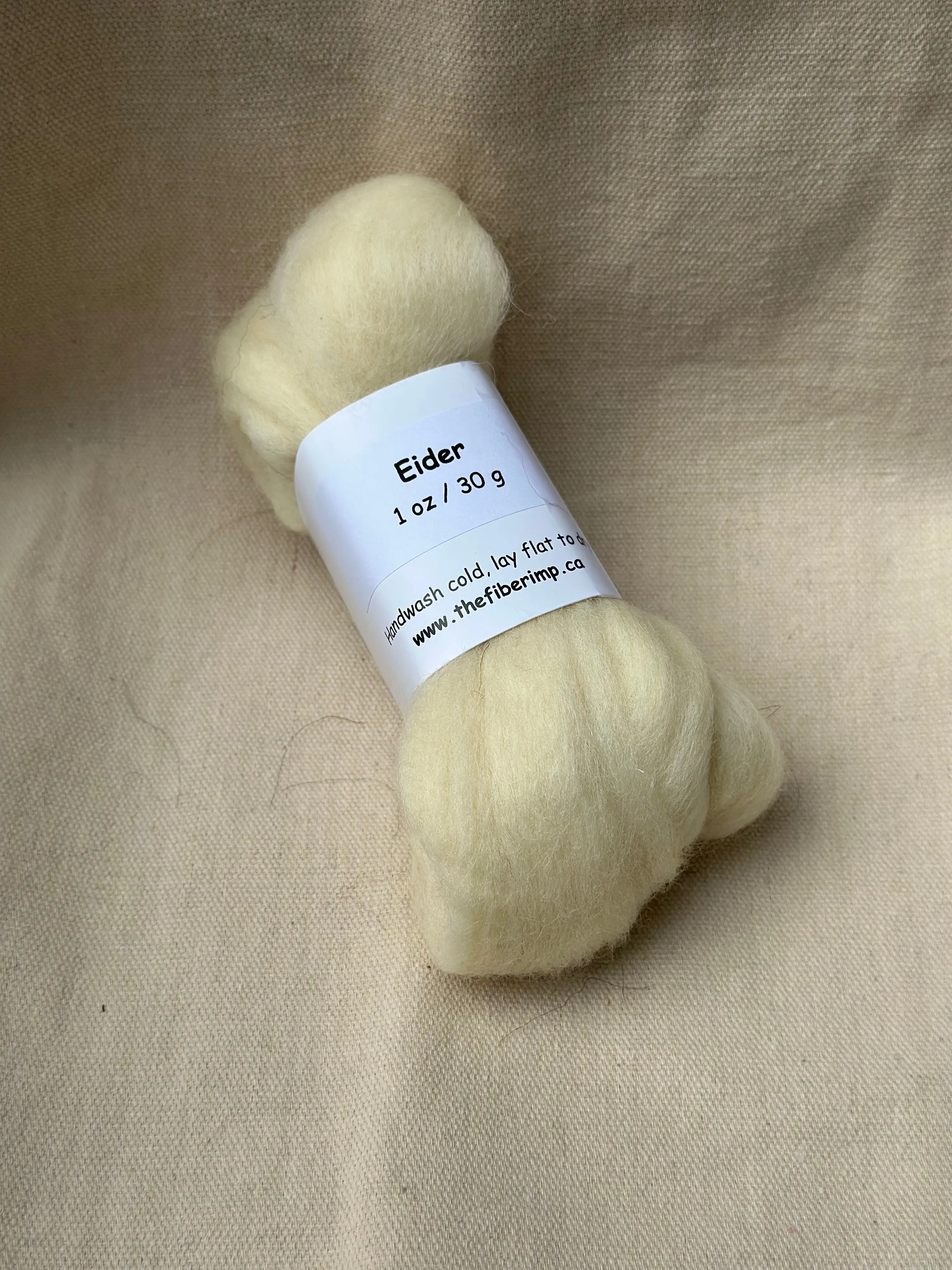 The Fiber Imp Natural Roving, Small Packs