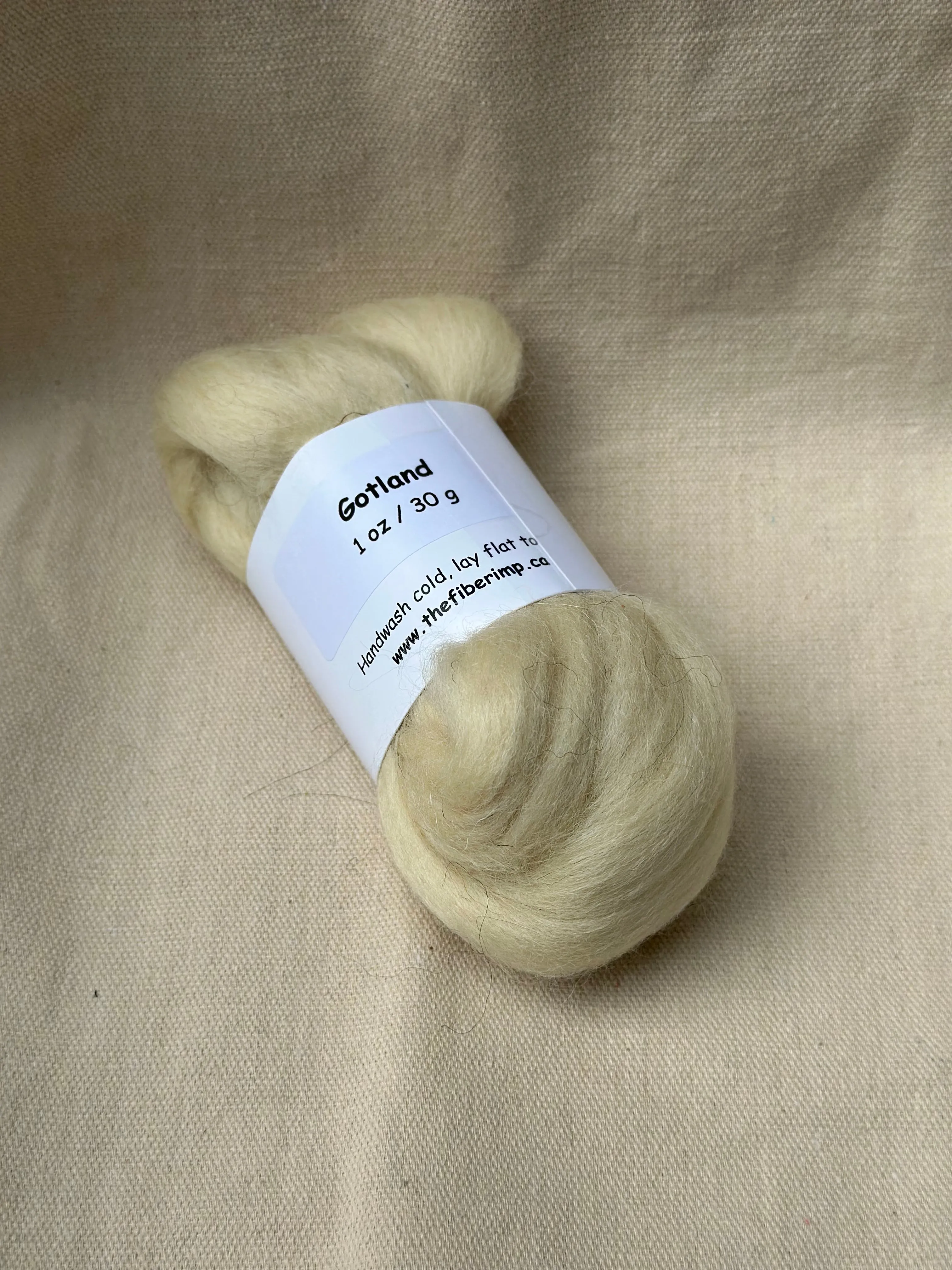 The Fiber Imp Natural Roving, Small Packs