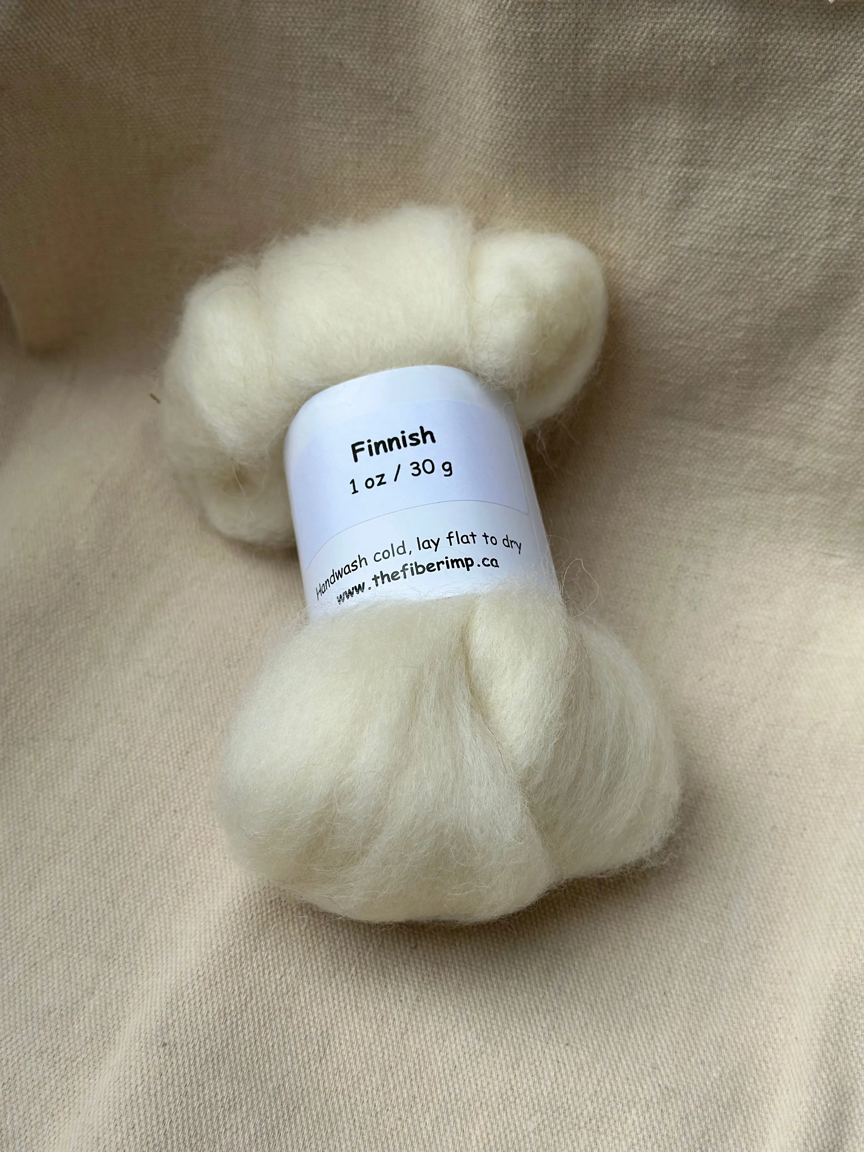 The Fiber Imp Natural Roving, Small Packs