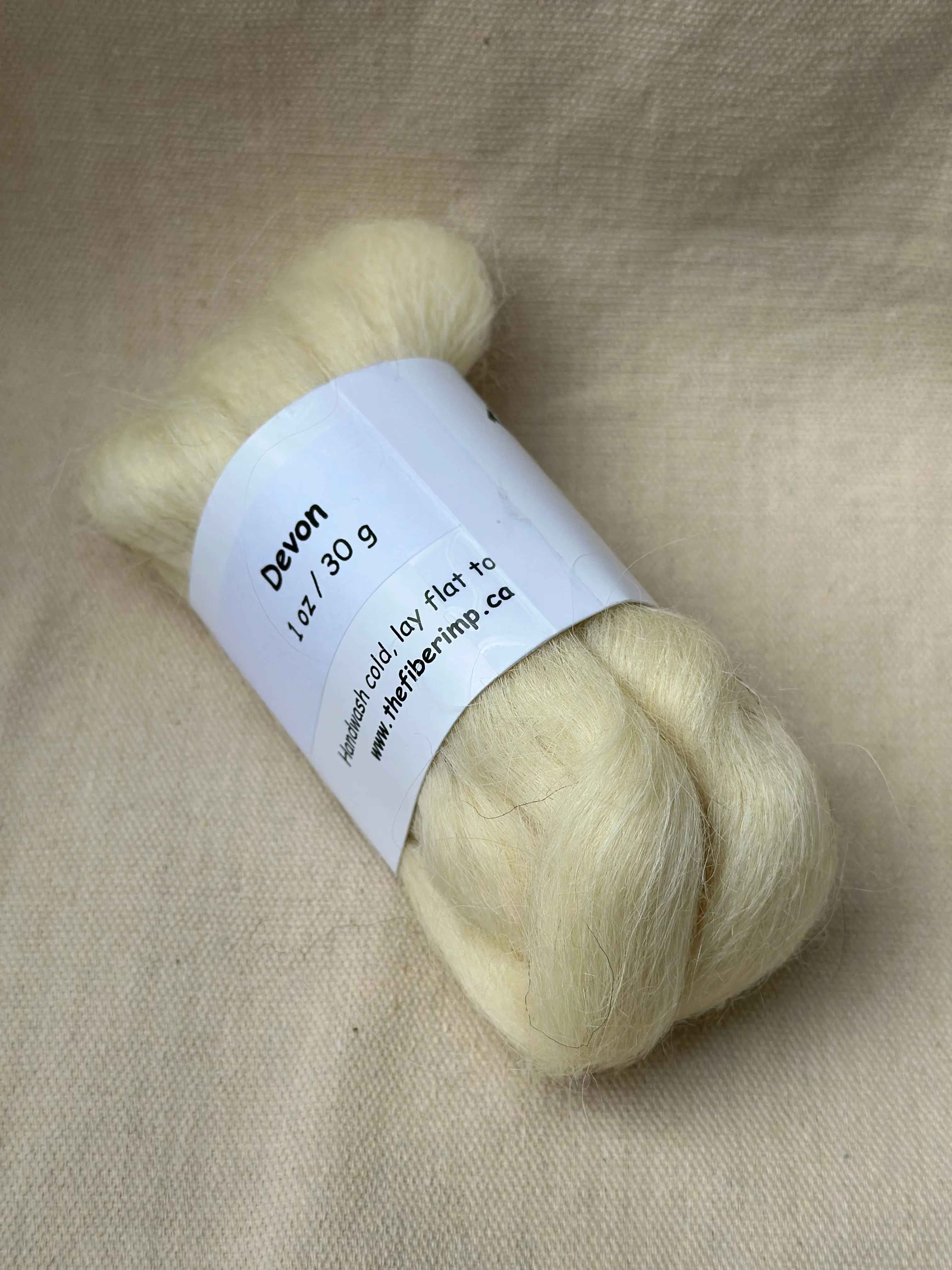 The Fiber Imp Natural Roving, Small Packs