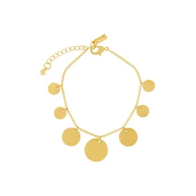 Theia Multi Dot Bracelet Gold Plating