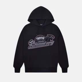 Trapstar Chenille Shooters Hoodie - Black/Pink