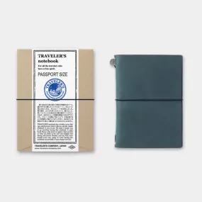 TRAVELER'S COMPANY Passport Leather Journal Starter Kit Blue