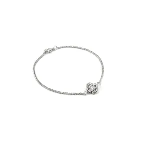 WHITE GOLD FLOWERETTE BRACELET